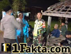 Babinsa Gelanggang Ajak Warga Jaga Kesehatan dan Lingkungan Lewat Patroli Kongkow