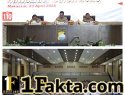 Gelar Operasional Triwulan I Tahun 2026, Kapolda Sulsel Tekankan Evaluasi dan Peningkatan Kinerja