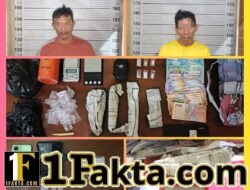 Dua Tersangka dari Merangin Jambi Dibekuk Polres Lahat di Desa Pagar Dewa, Ganja 170 Gram Tersembunyi di Kasur dan Belakang TV
