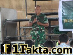 Melalui TMMD, Kodim 1615/Lotim Bekali Generasi Muda dengan Wawasan Kebangsaan