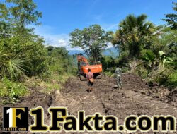 Demi Warga, Satgas TMMD Ke-128 Terus Genjot Pembukaan Jalan di Wewaria