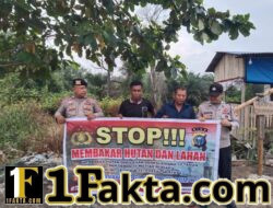 Polisi Intensifkan Sosialisasi Larangan Bakar Lahan di Pelalawan