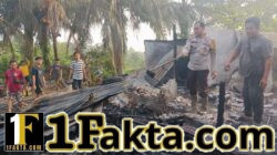 Satu Unit Rumah Pangkalan Lesung Pelalawan Terbakar