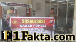 Ajak Warga Tolak Praktik Pungutan Liar, Polsek Langgam Sosialisasikan Saber Pungli