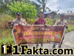 Cegah Karhutla, Polisi Edukasi Warga Kuala Kampar Soal Larangan Bakar Lahan