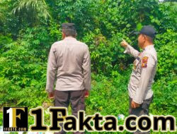 Polsek Pangkalan Kuras Patroli Rutin Cegah Karhutla di Sorek Satu
