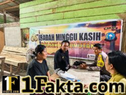 Polisi Hadir di Tengah Jemaat, Polsek Kerumutan Laksanakan Program Minggu Kasih