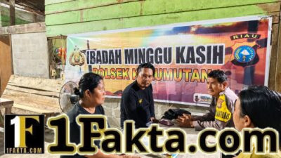 Polisi Hadir di Tengah Jemaat, Polsek Kerumutan Laksanakan Program Minggu Kasih