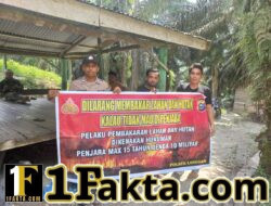 Polsek Langgam Gencarkan Sosialisasi Karhutla, Warga Desa Segati Diberi Edukasi