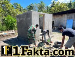 Percepat Pembangunan, Satgas TMMD dan Warga Kerja Bakti Acian MCK