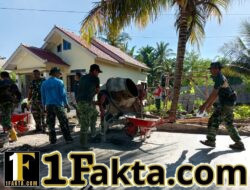 Kekompakan Tanpa Batas, Pembuatan Talud TMMD Ke-128 Terus Dikebut