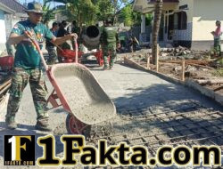 Demi Akses Warga, Satgas TMMD Ke-128 Tuntaskan Pengecoran Jalan di Suralaga