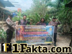 Cegah Karhutla, Polisi Edukasi Warga Pangkalan Lesung soal Bahaya Membakar Lahan
