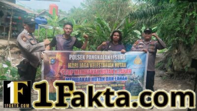 Cegah Karhutla, Polisi Edukasi Warga Pangkalan Lesung soal Bahaya Membakar Lahan