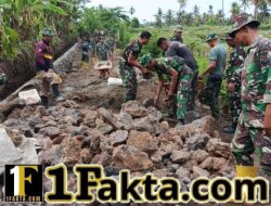 Dari Apel ke Aksi, Satgas TMMD Ke-128 Kodim 1615/Lotim Percepat Pembuatan Talut