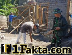 Antusias Tanpa Batas, Tukang RTLH TMMD Ke-128 Kebut Pembangunan di Lombok Timur
