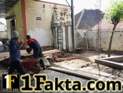 TMMD Ke-128 Kodim 1615/Lotim Bangun Bak Air Masjid untuk Kebutuhan Warga