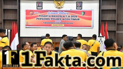 Polres Aceh Timur Pastikan Kesehatan Personel Lewat Rikkes Berkala