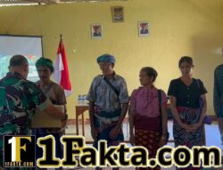 Satgas TMMD Ke-128 Kodim 1629/SBD Bagikan Sembako untuk Warga Desa Umbu Wangu