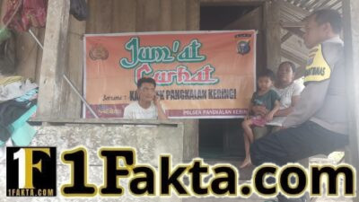 Jumat Curhat, Bhabinkamtibmas Desa Rantau Baru Ajak Warga Perkuat Ketahanan Pangan