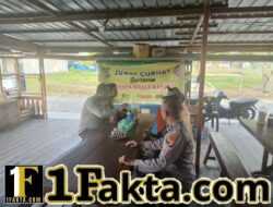 Polsek Kuala Kampar Sosialisasikan Ketahanan Pangan dalam Kegiatan Jumat Curhat