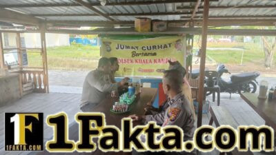 Polsek Kuala Kampar Sosialisasikan Ketahanan Pangan dalam Kegiatan Jumat Curhat