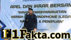 Lapas Kelas IIA Sidoarjo Gelar Apel dan Ikrar Bersama “Pemasyarakatan Bersih dari Handphone Ilegal, Narkoba dan Penipuan”
