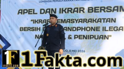 Lapas Kelas IIA Sidoarjo Gelar Apel dan Ikrar Bersama “Pemasyarakatan Bersih dari Handphone Ilegal, Narkoba dan Penipuan”
