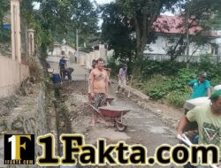 Warga Bener Mulie Gotong Royong Bangun Jalan Penghubung Antar Desa