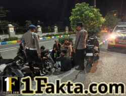 KRYD Polsek Pangkalan Kerinci Sasar Titik Rawan Gangguan Kamtibmas