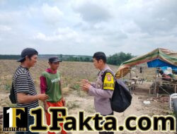 Dukung Program Pangan, Polsek Kerumutan Cek Lahan Pertanian Warga