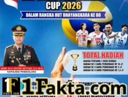 KAPOLRES PANDEGLANG GELAR OPEN TURNAMEN VOLLEYBALL CUP 2026, TOTAL HADIAH 1 EKOR KERBAU
