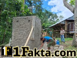 Wujud Kepedulian TNI, Pembangunan MCK TMMD di Desa Umbu Wango Terus Dikebut