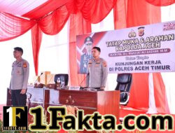 Kapolda Aceh Apresiasi Dedikasi Personel Polres Aceh Timur Dalam Membantu Penananganan Bencana Banjir