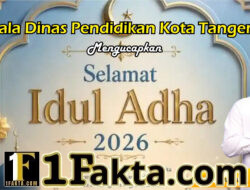 Kepala Dinas Pendidikan Kota Tangerang Mengucapkan , Selamat Hari Raya Idul Adha 1447 Hijriah / 2026 M