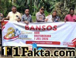Polri Hadir di Tengah Musibah, Kapolsek Idi Tunong Salurkan Bantuan untuk Korban Kebakaran