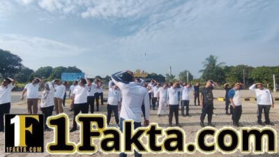 Tingkatkan Kebugaran dan Kekompakan, Lapas Gunung Sugih Gelar Pembinaan Jasmani dan Jalan Sehat bagi Pegawai