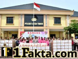 300 Paket Bansos untuk Warga, Polres Aceh Timur Tebar Kepedulian di Hari Bhayangkara Ke-80