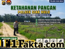 Dari Ladang untuk Negeri, Polsek Siak Hulu Dukung Ketahanan Pangan
