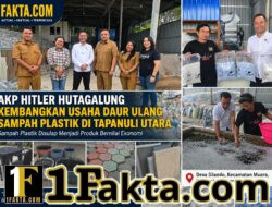 Dari Sampah Menjadi Berkah: AKP Hitler Hutagalung Dorong Industri Daur Ulang Plastik di Tapanuli Utara