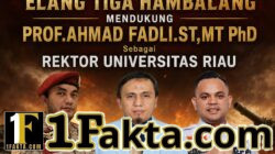 Dewan Pimpinan Nasional Elang Tiga Hambalang Dukung Prof. Ahmad Fadli ST, MT, Ph,D. Sebagai Rektor Universitas Riau