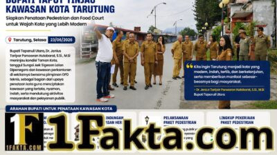 Bupati Taput Siapkan Food Court dan Kawasan Heritage, Tata Wajah Baru Kota Tarutung
