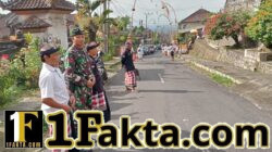 Pengamanan Solid Babinsa, Bhabinkamtibmas dan Pecalang Warnai Piodalan di Jatiluwih