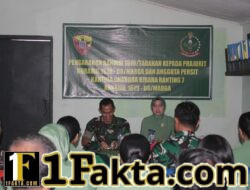 Kunker ke Koramil Marga, Dandim Tabanan dan Ketua Persit Beri Pengarahan