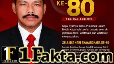 Syamsul Bahri, Pimpinan Umum Media Kabarbahri.co.id, Ucapkan Selamat Hari Bhayangkara ke-8
