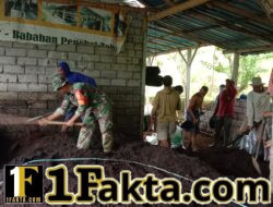 Babinsa Babahan Dampingi Kelompok Tani Sipadu 659 Siapkan 10 Ton Pupuk Organik untuk Jembrana