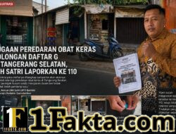 Peredaran Obat Keras Daftar G Di Wilayah Hukum Polres Tangerang Selatan Masih Marak Dan Bebas
