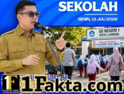 Wali Kota Langsa Ajak Orang Tua Dampingi Anak di Hari Pertama Masuk Sekolah