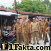 Tinjau Jalan Diponegoro, Bupati Taput Minta Penataan Kawasan dan Pembangunan Tanggul Segera Dimulai