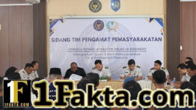 Sidang TPP Lapas Sidoarjo Bahas Program Pembinaan dan Hak Integrasi Warga Binaan